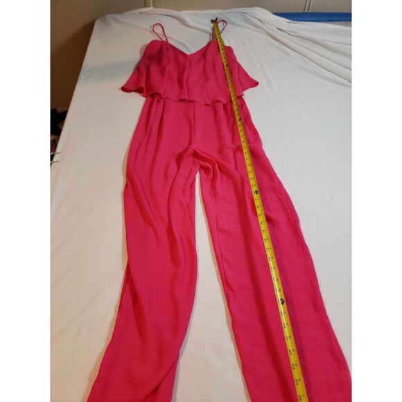 ASOS DESIGN tall double‎ layer cami peg jumpsuit pink size 6T New with tags - Picture 15 of 16
